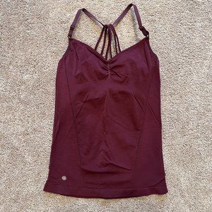Athleta Maroon Workout Tank Top
